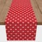72" Pink & Red Hearts Pattern Poly Twill Table Runner